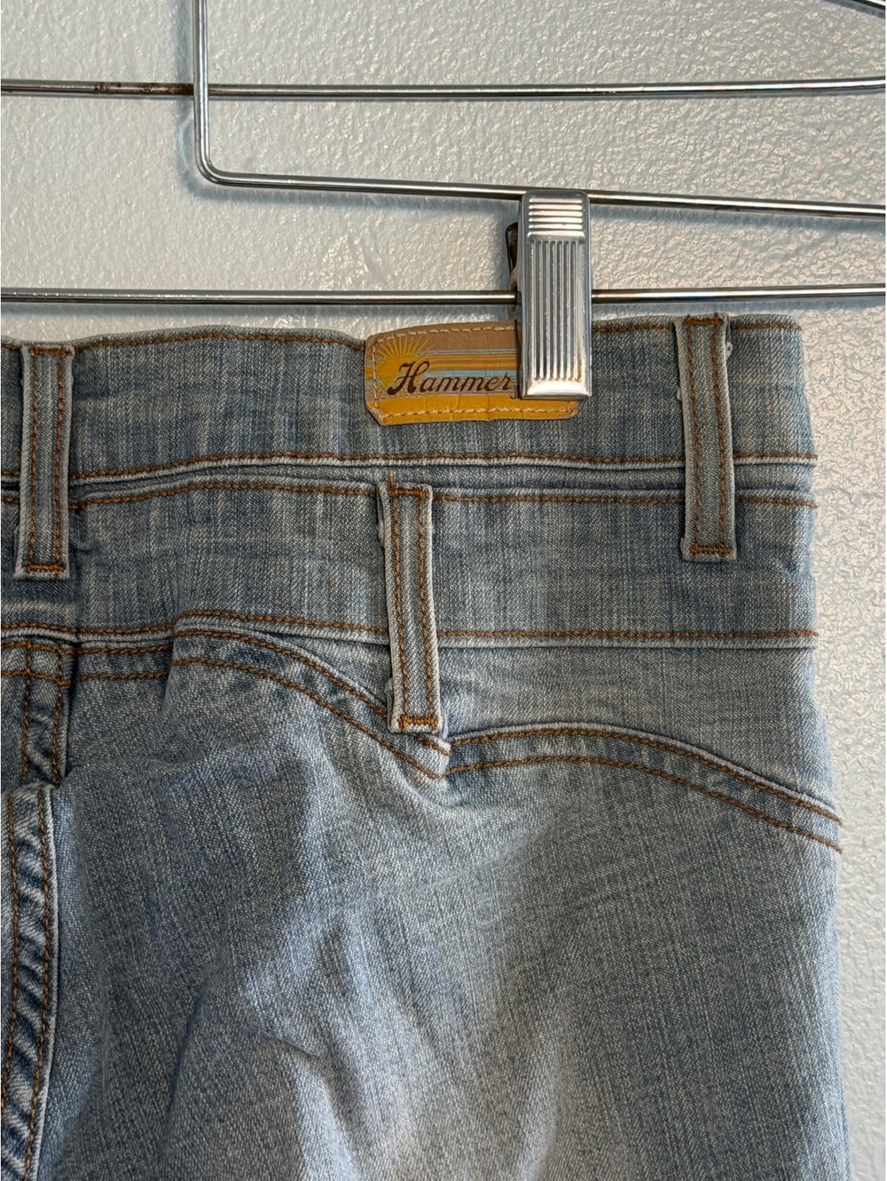 Hammer Light Wash Denim Jeans with Button Fly